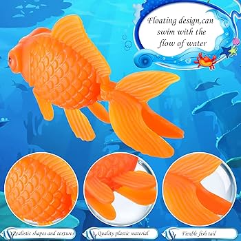 Amazon.com : Sratte 60 Pcs Plastic Fake Goldfish Artificial